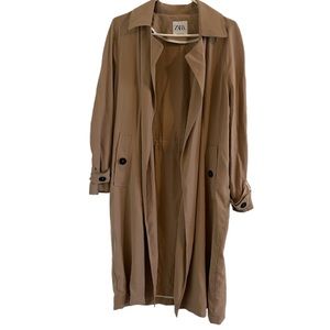 Zara beige trench coat preowned